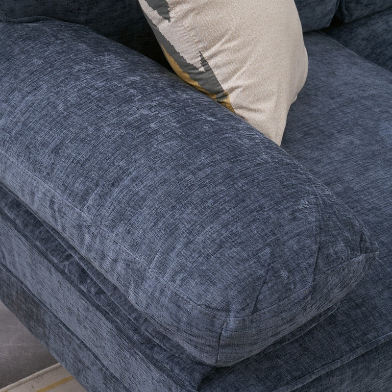 Canapé modulaire d'intérieur trois places, simple et élégant