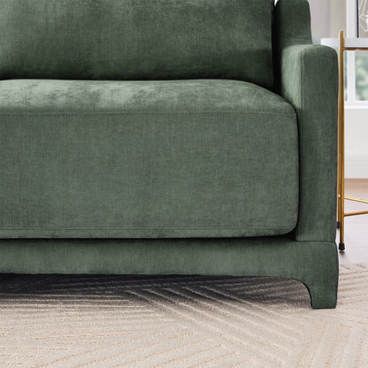 Canapé trois places avec 2 poufs amovibles