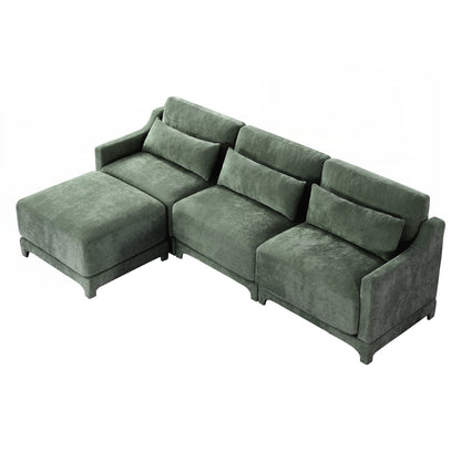 Canapé trois places en chenille