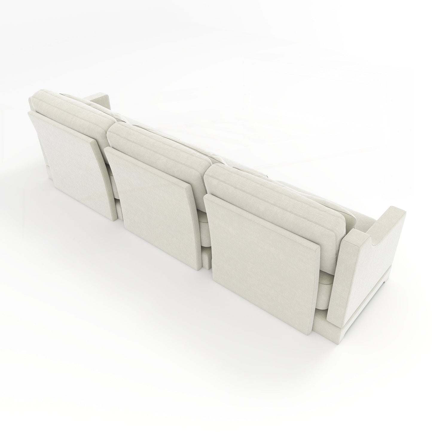 Canapé trois places avec coussin lombaire