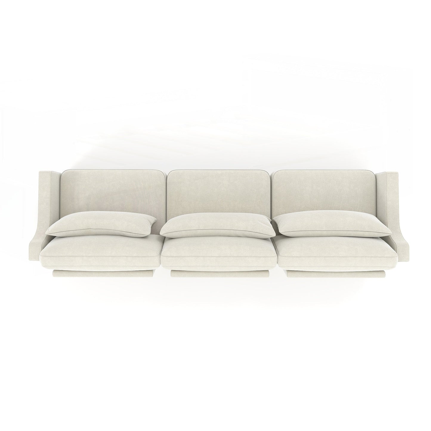 Canapé trois places avec coussin lombaire