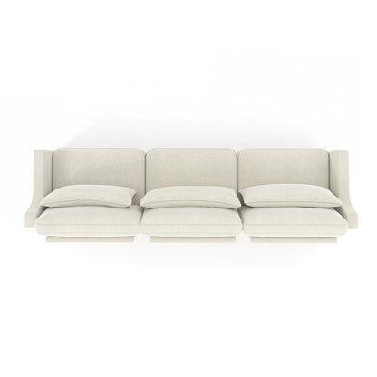 Canapé trois places avec coussin lombaire