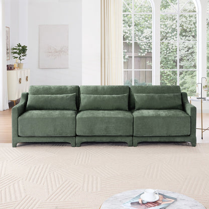 Canapé trois places avec coussin lombaire