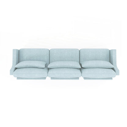 Canapé trois places avec coussin lombaire