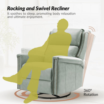 Fauteuil inclinable électrique pivotant et à bascule traditionnel Tobias par HULALA HOME