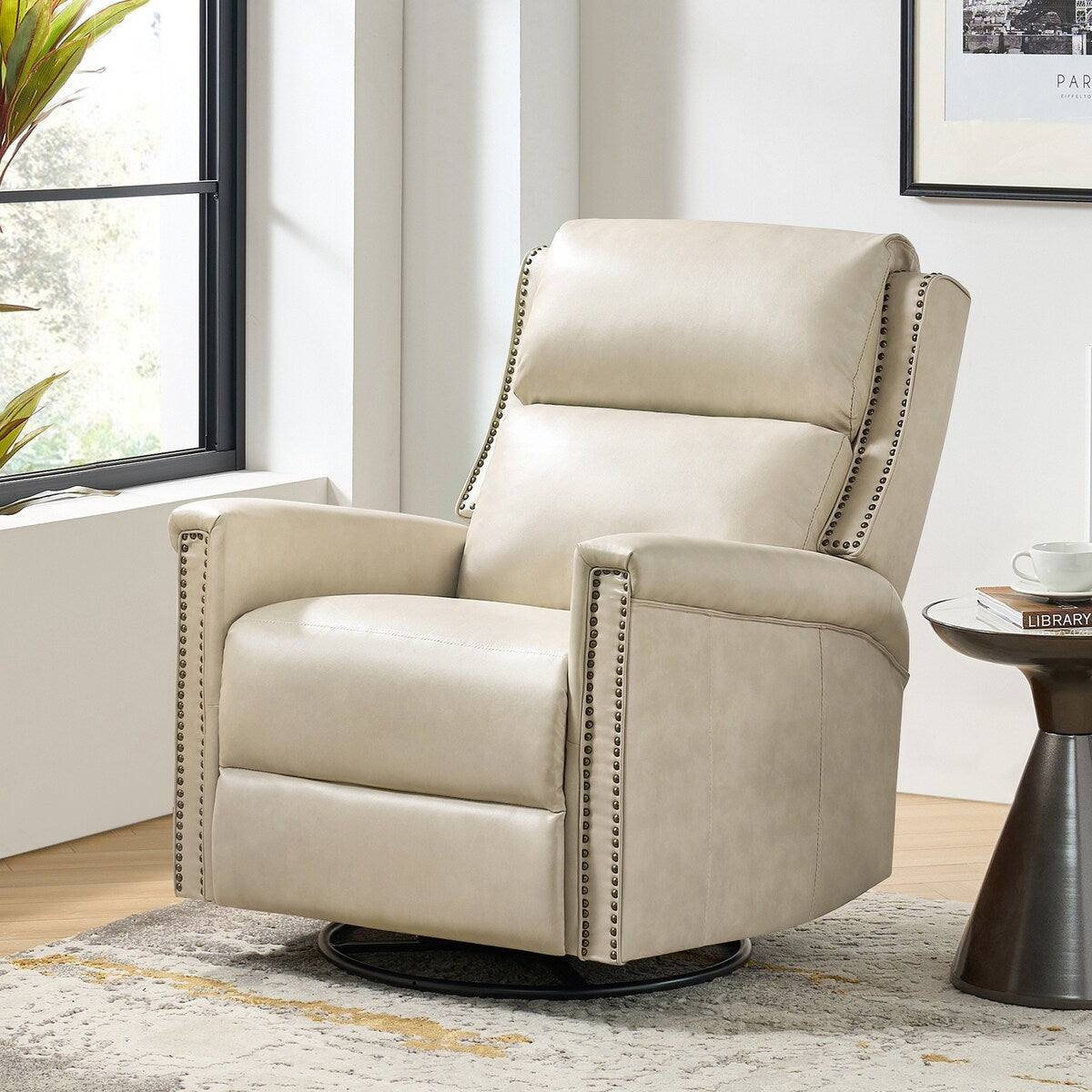 Fauteuil inclinable électrique pivotant et à bascule traditionnel Tobias par HULALA HOME