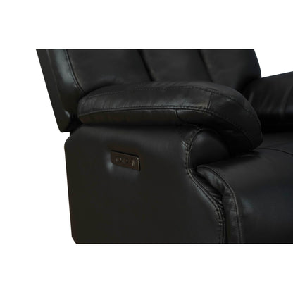 Fauteuil inclinable électrique en cuir pleine fleur, appui-tête réglable, repose-pieds extensible, fauteuil inclinable à gravité zéro