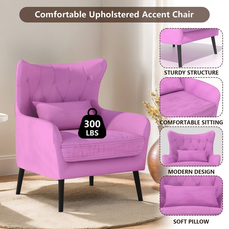 Causeuse en métal avec coussin épais en velours touffeté