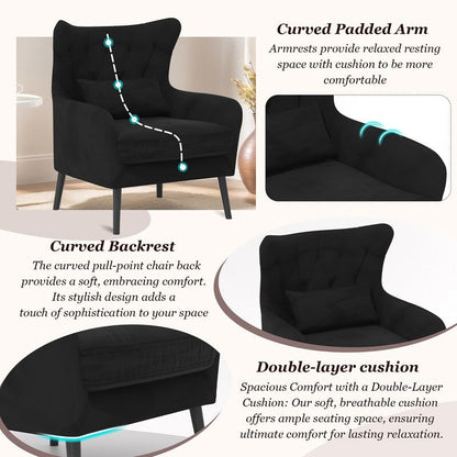 Causeuse en métal avec coussin épais en velours touffeté