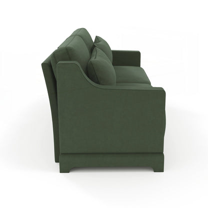 Canapé deux places en tissu chenille