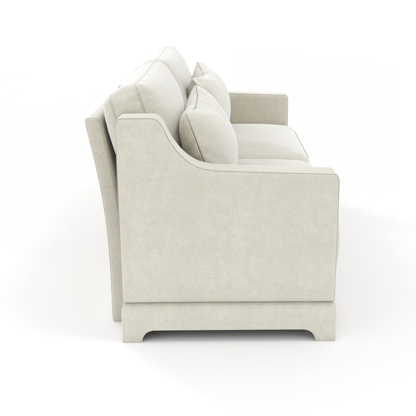 Canapé deux places en tissu chenille