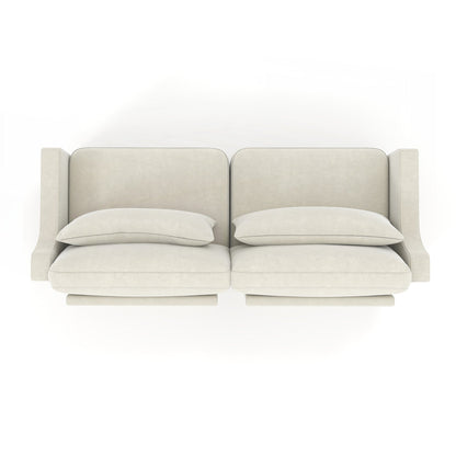 Canapé deux places en tissu chenille