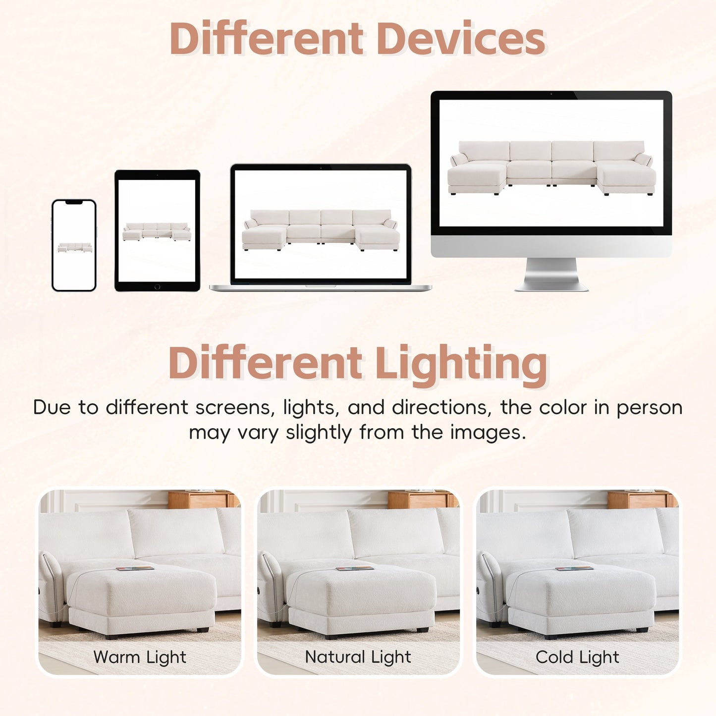 Forme en U avec coussin d'assise extra-large