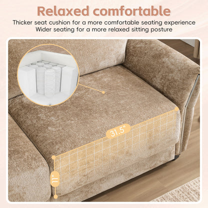 Forme en U avec coussin d'assise extra-large