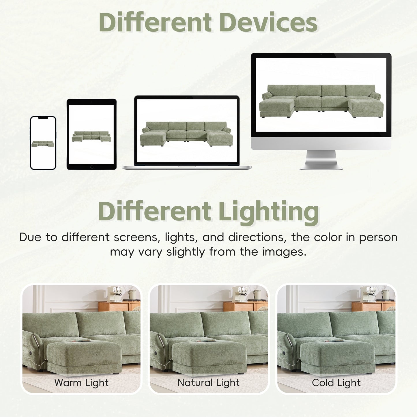 Forme en U avec coussin d'assise extra-large