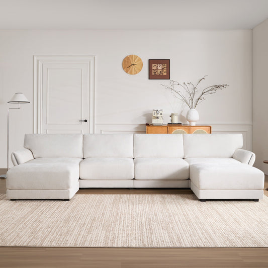 Forme en U avec coussin d'assise extra-large