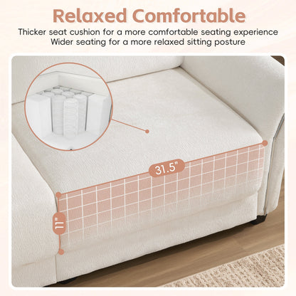 Forme en U avec coussin d'assise extra-large