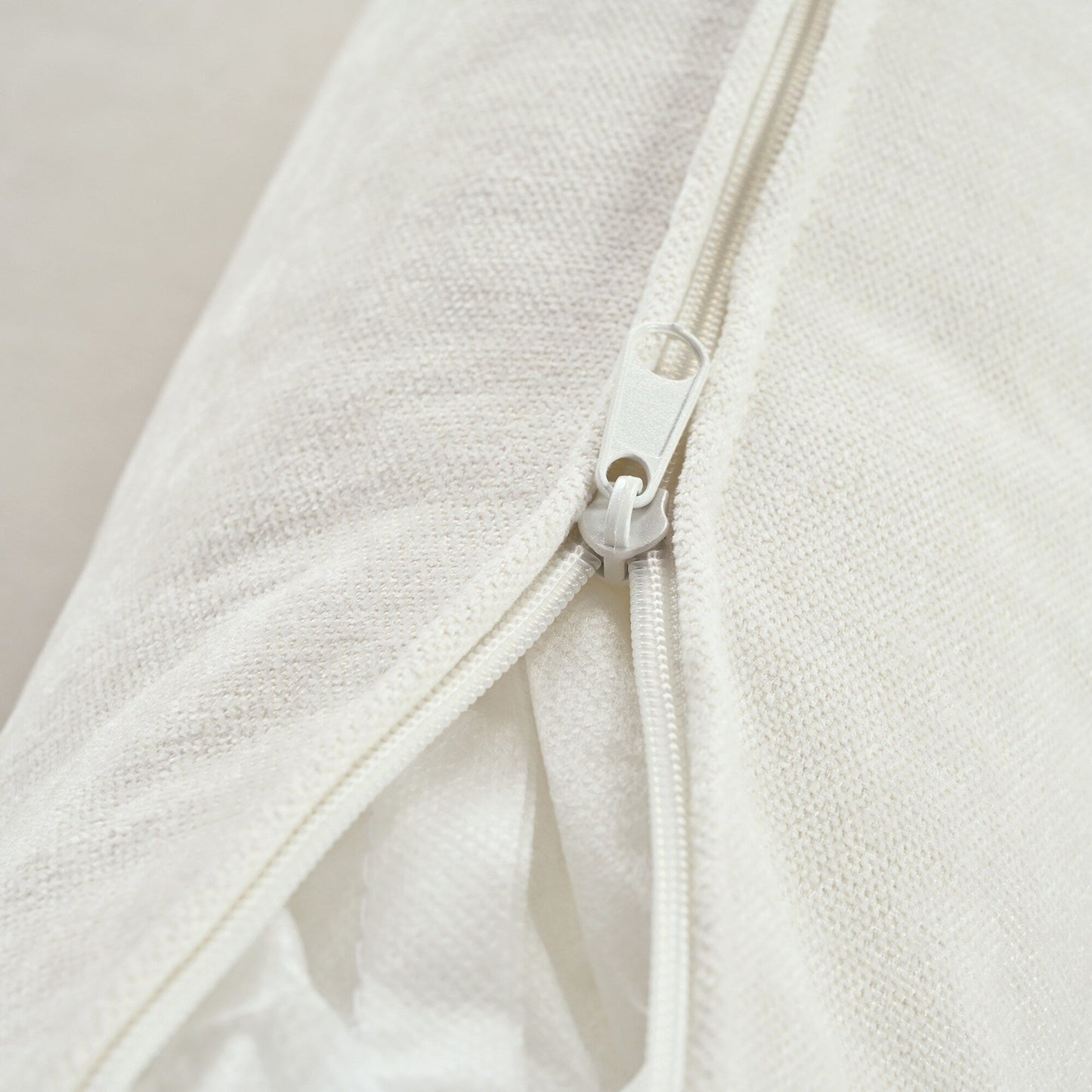 Canapé sectionnel 6 places en lin en forme de U avec 2 poufs de rangement amovibles pour le salon et les home cinémas