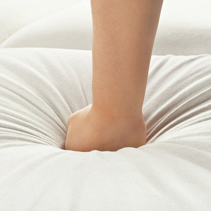 Canapé sectionnel 6 places en lin en forme de U avec 2 poufs de rangement amovibles pour le salon et les home cinémas