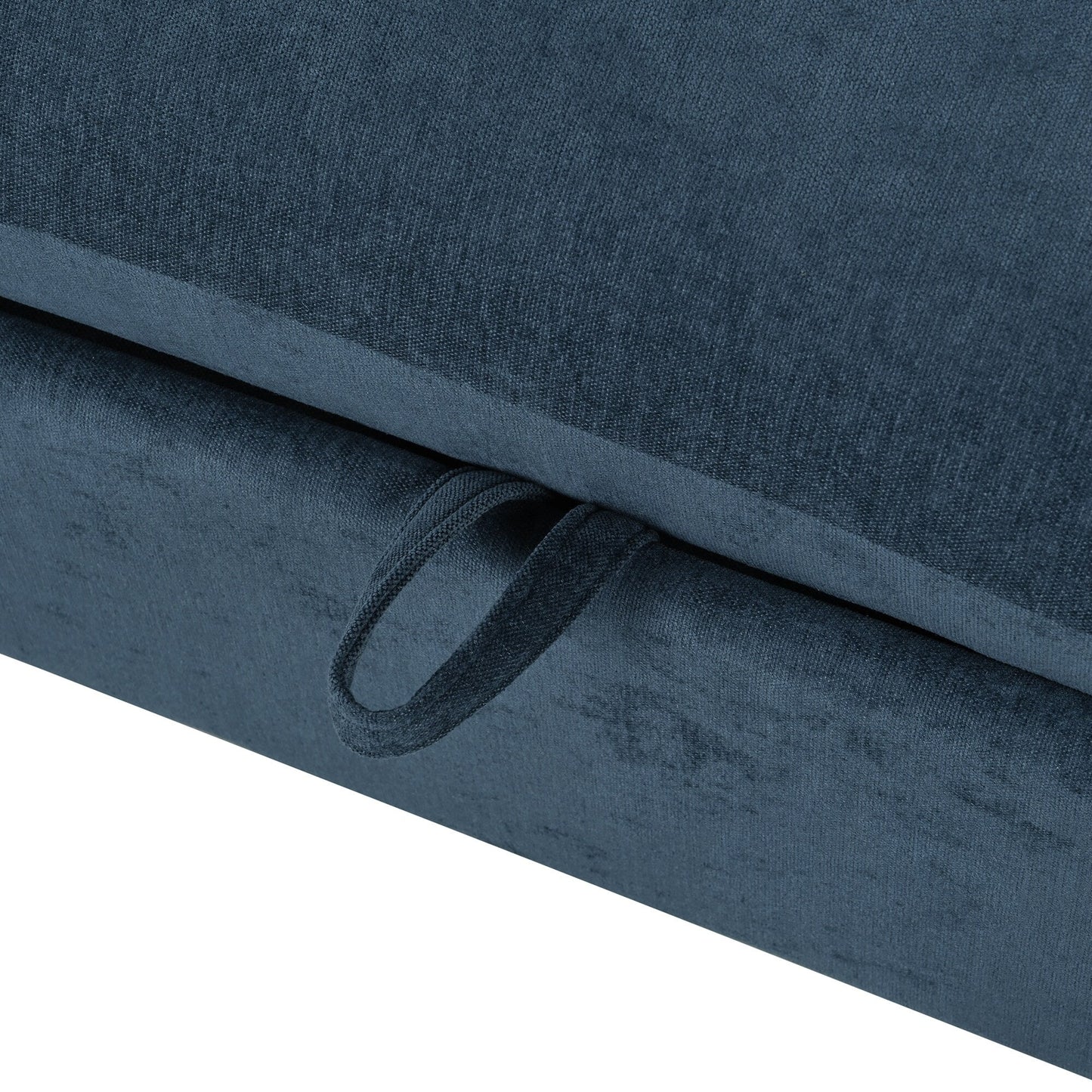 Canapé sectionnel 6 places en lin en forme de U avec 2 poufs de rangement amovibles pour le salon et les home cinémas