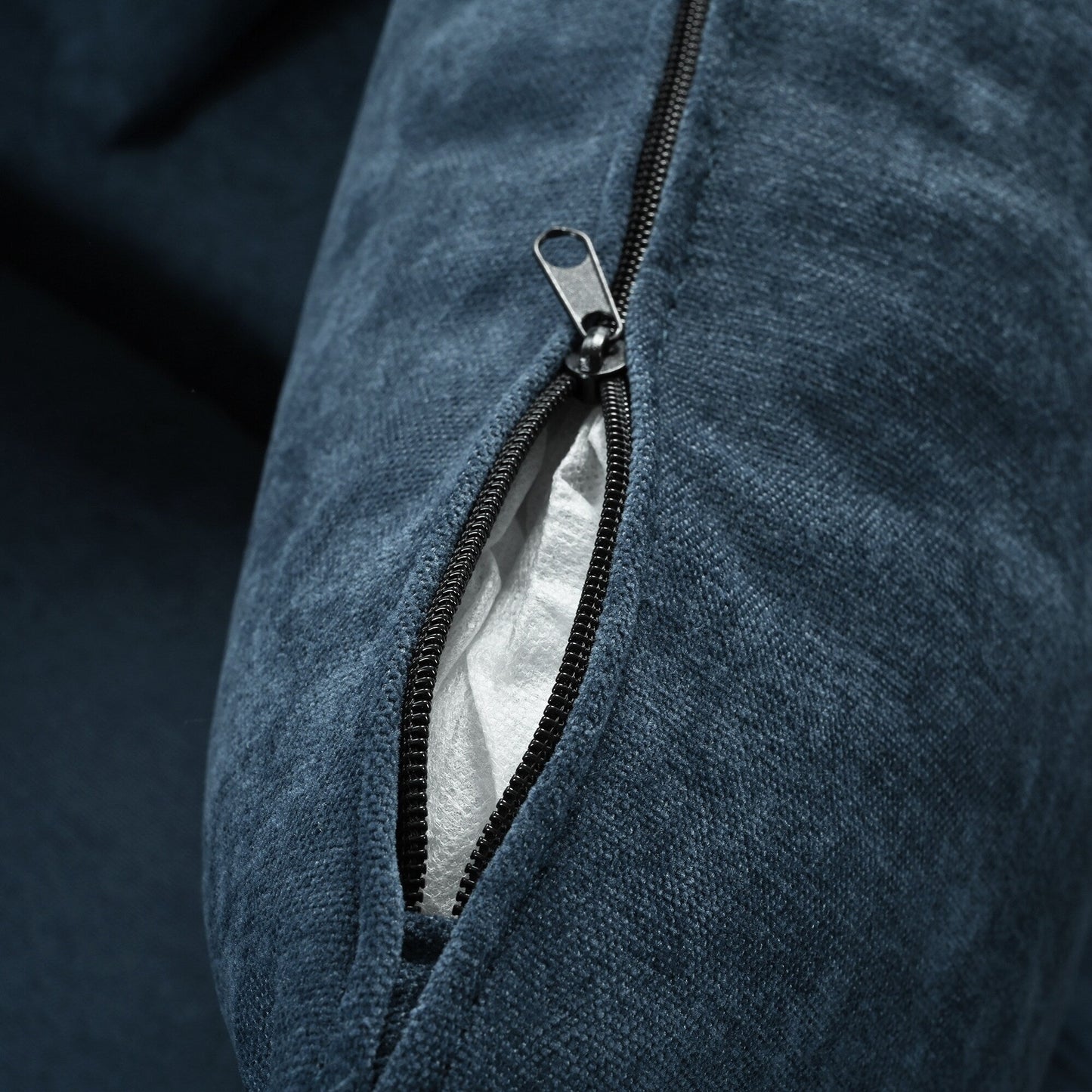 Canapé sectionnel 6 places en lin en forme de U avec 2 poufs de rangement amovibles pour le salon et les home cinémas