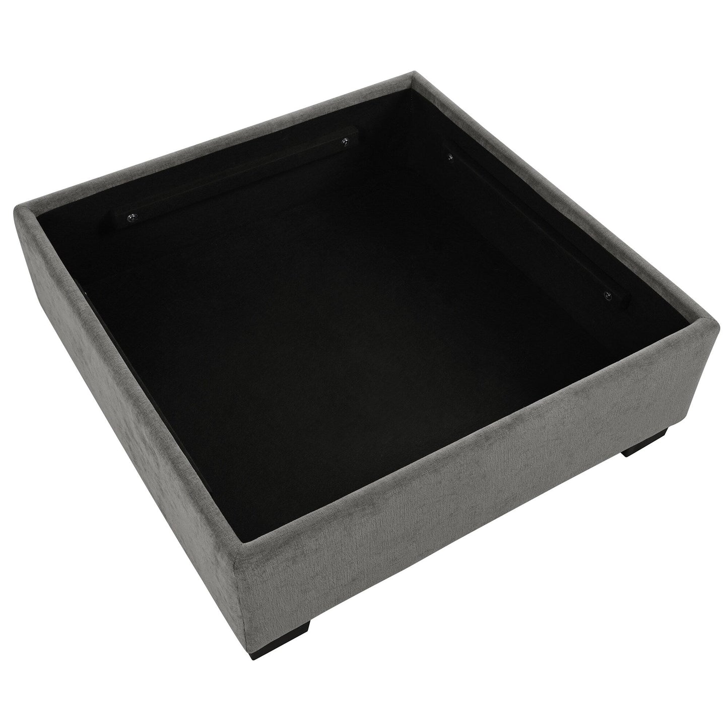 Canapé sectionnel 6 places en lin en forme de U avec 2 poufs de rangement amovibles pour le salon et les home cinémas