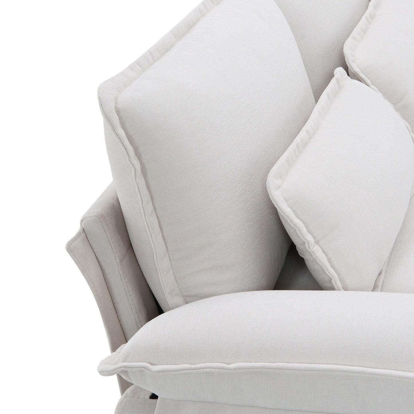 Canapé sectionnel en U avec coussins de taille, canapé symétrique rembourré 6 places, canapé-lit avec méridienne