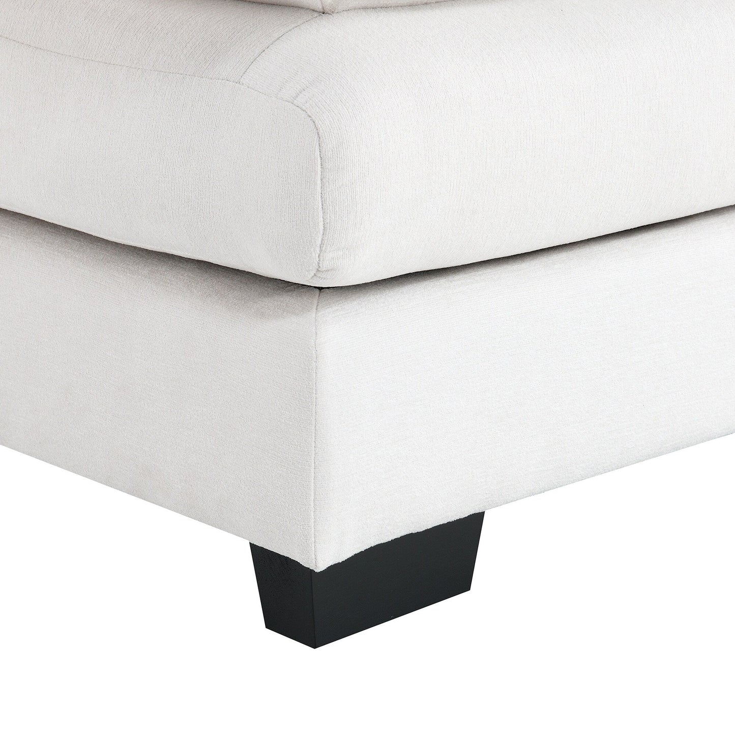 Canapé sectionnel en U avec coussins de taille, canapé symétrique rembourré 6 places, canapé-lit avec méridienne