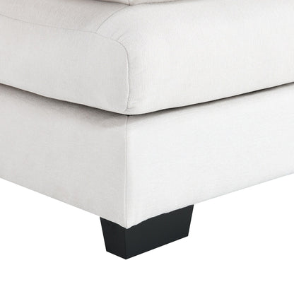 Canapé sectionnel en U avec coussins de taille, canapé symétrique rembourré 6 places, canapé-lit avec méridienne