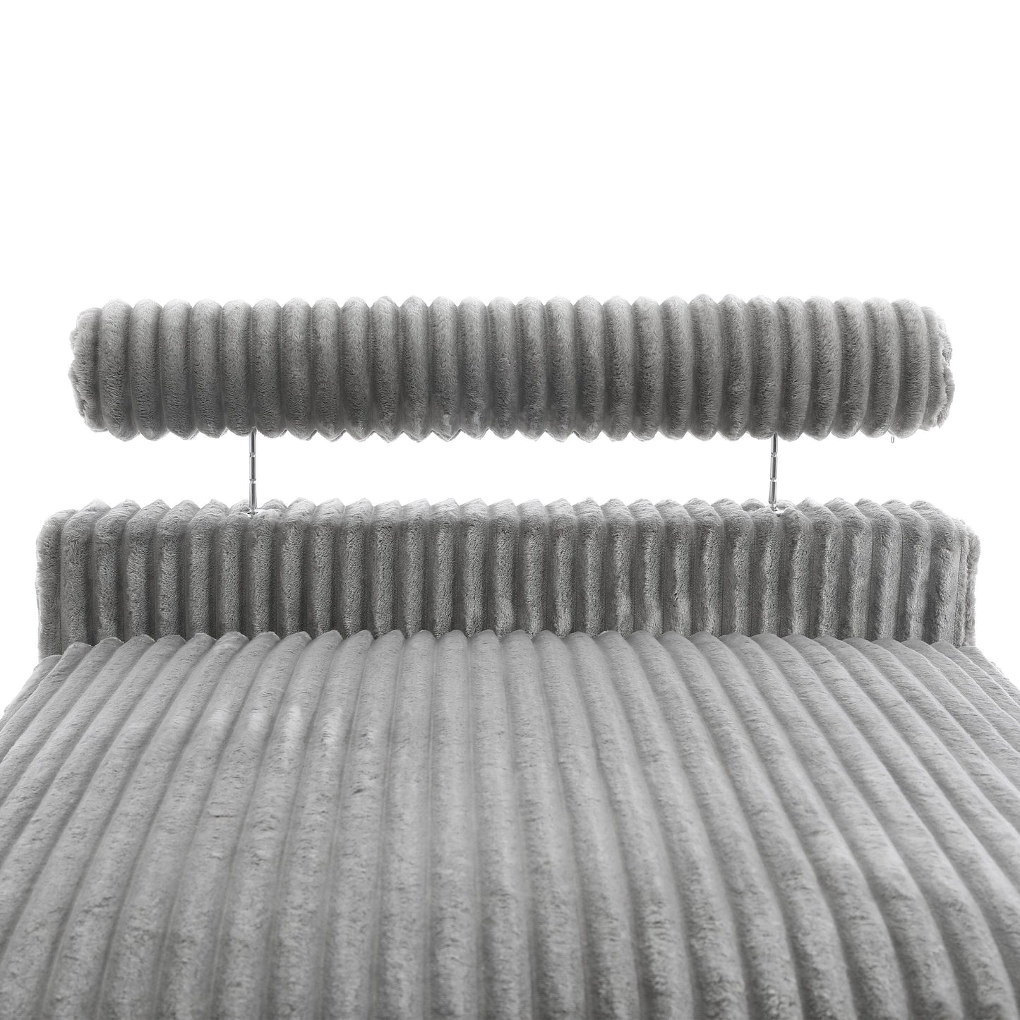 Canapé modulaire en forme de L en velours rembourré UIXE