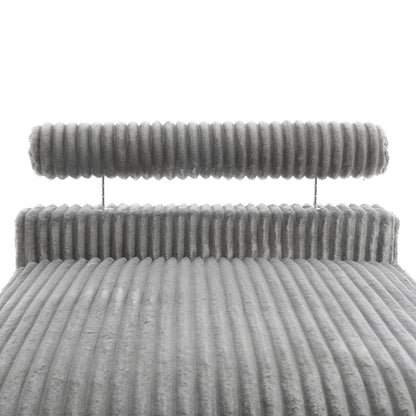 Canapé modulaire en forme de L en velours rembourré UIXE