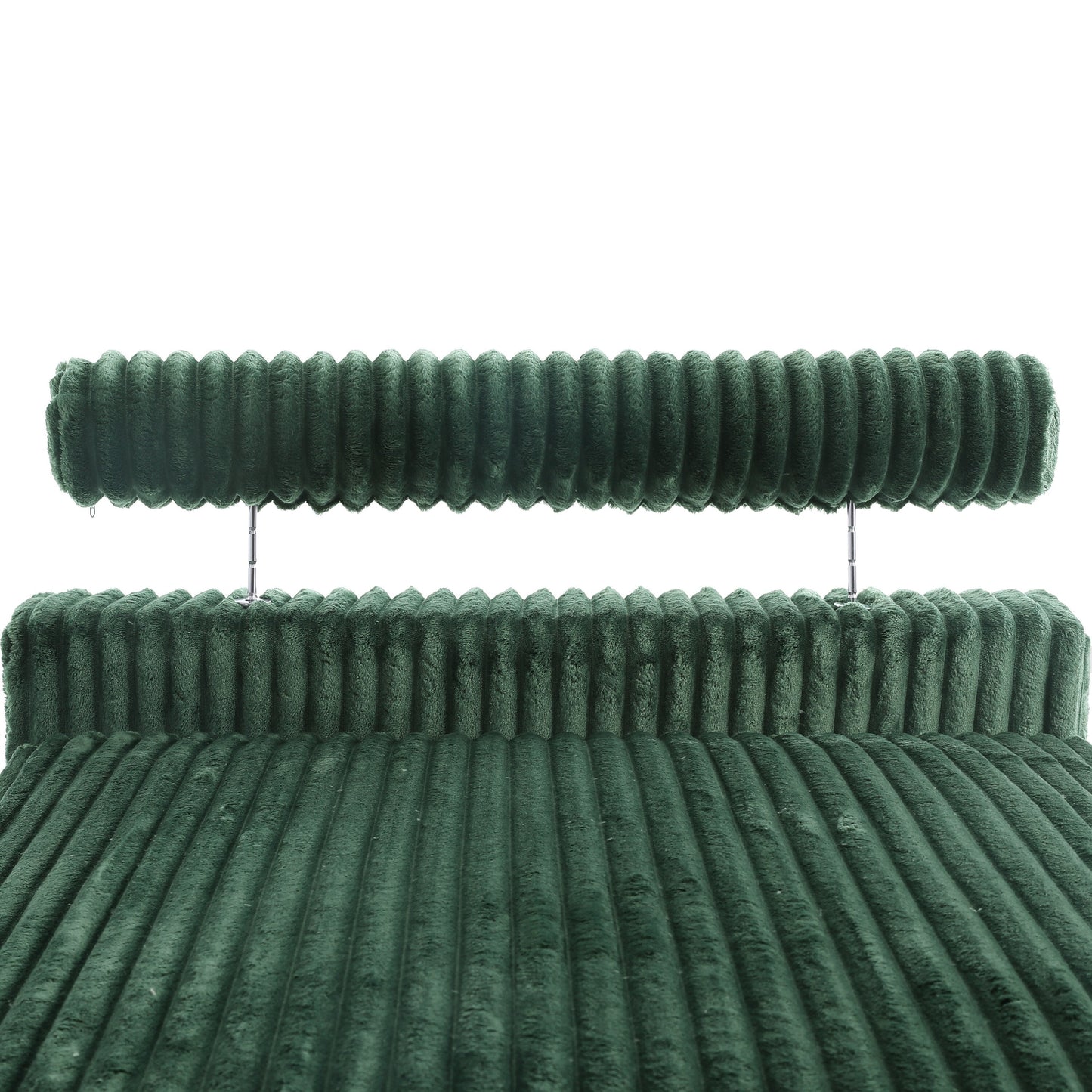 Canapé modulaire en forme de L en velours rembourré UIXE