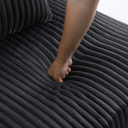 Canapé modulaire en forme de L en velours rembourré UIXE