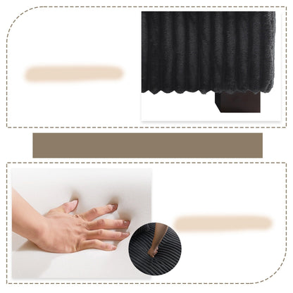 Canapé modulaire en forme de L en velours rembourré UIXE