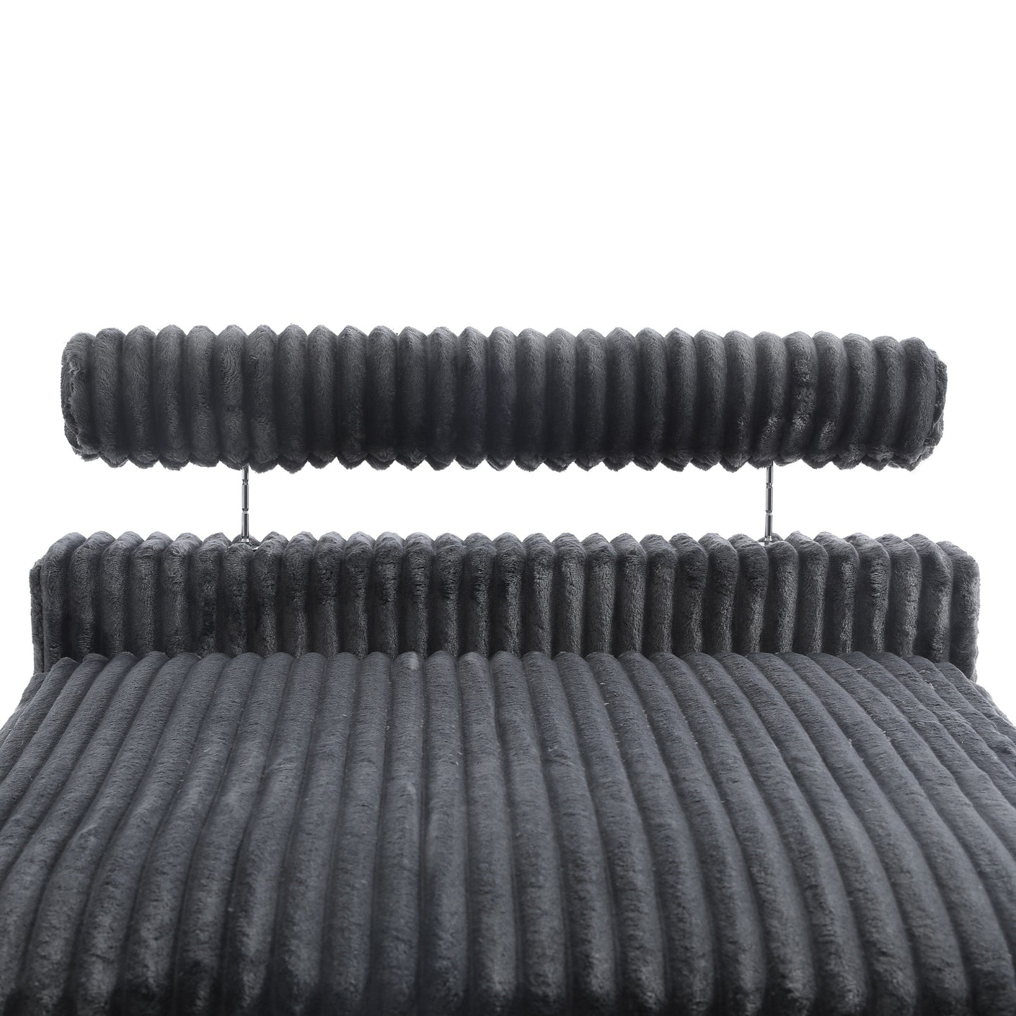 Canapé modulaire en forme de L en velours rembourré UIXE