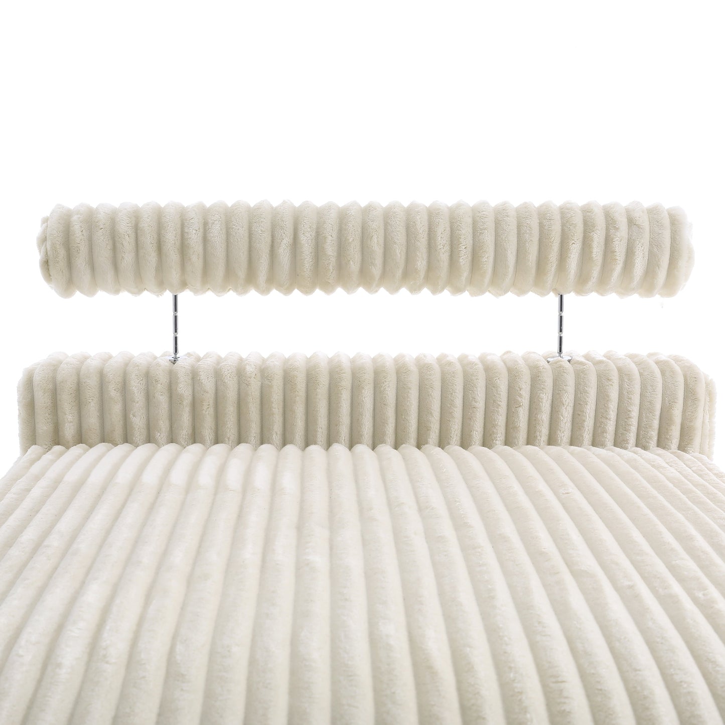 Canapé modulaire en forme de L en velours rembourré UIXE