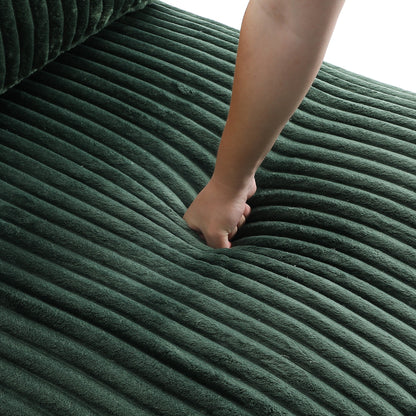 Canapé modulaire en forme de L en velours rembourré UIXE