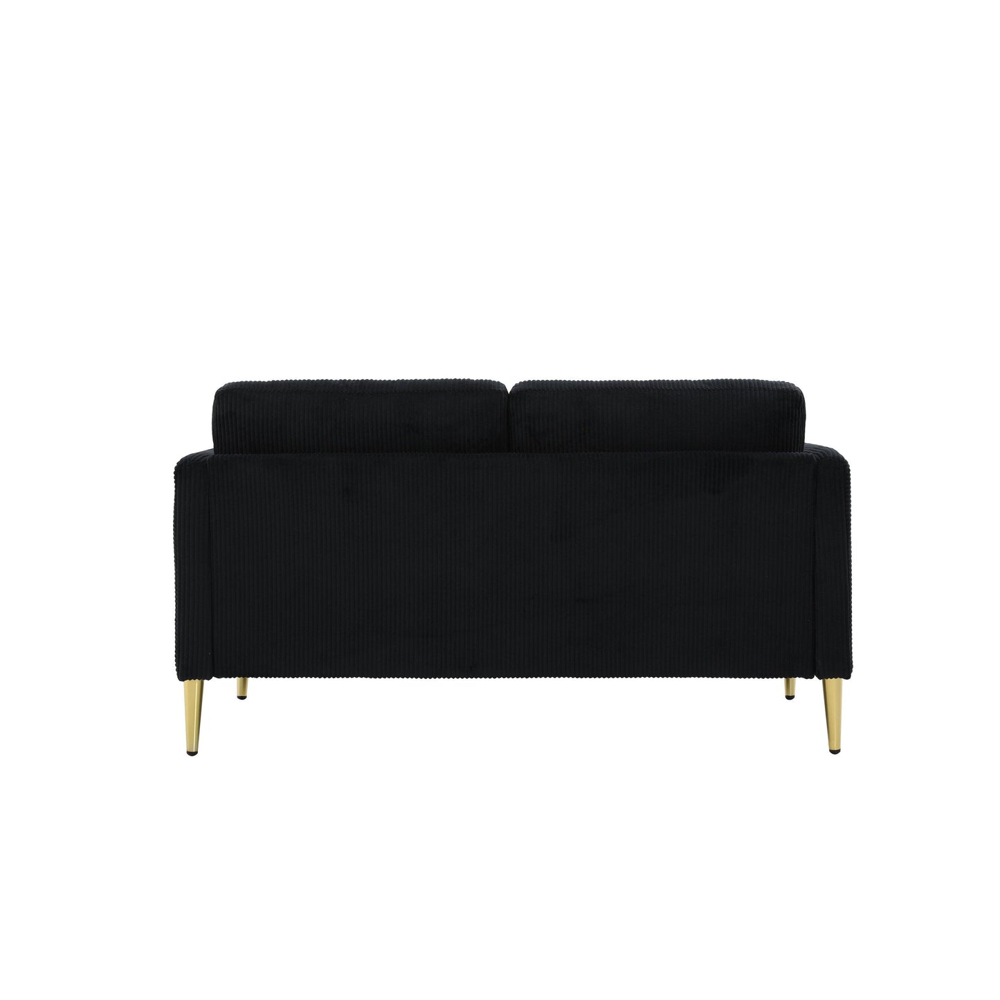 Causeuse en velours côtelé de style milieu de siècle US PRIDE FURNITURE 60,63 W