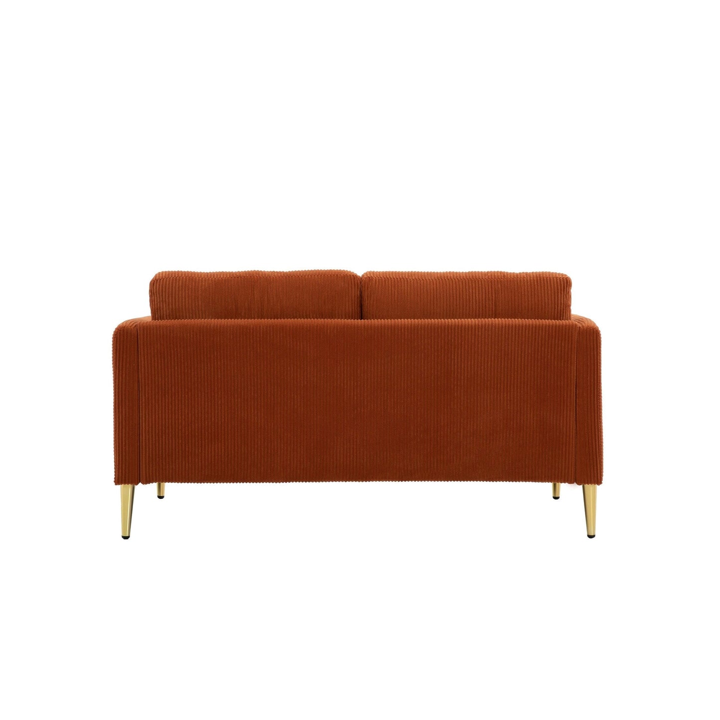 Causeuse en velours côtelé de style milieu de siècle US PRIDE FURNITURE 60,63 W