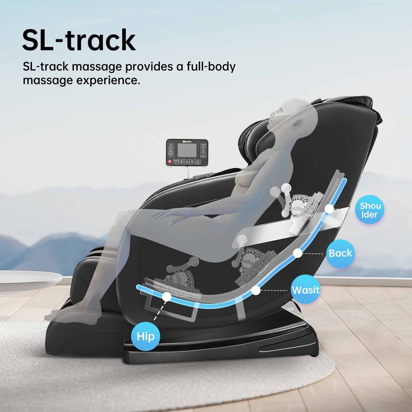 Fauteuil de massage Ukuowu Favor 05 avec gravité zéro pour tout le corps, SL Track, Body Scan et contrôle par application