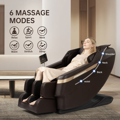 Fauteuil de massage chauffant pour tout le corps Ukuowu Favor-BS02 avec mode zéro gravité et lecteur de musique Bluetooth