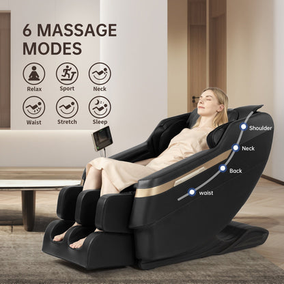 Fauteuil de massage chauffant pour tout le corps Ukuowu Favor-BS02 avec mode zéro gravité et lecteur de musique Bluetooth