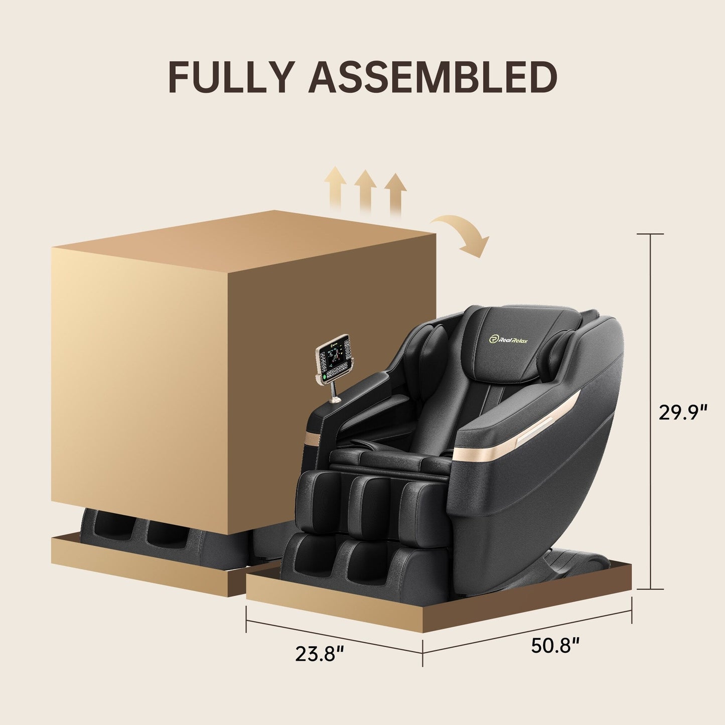 Fauteuil de massage chauffant pour tout le corps Ukuowu Favor-BS02 avec mode zéro gravité et lecteur de musique Bluetooth