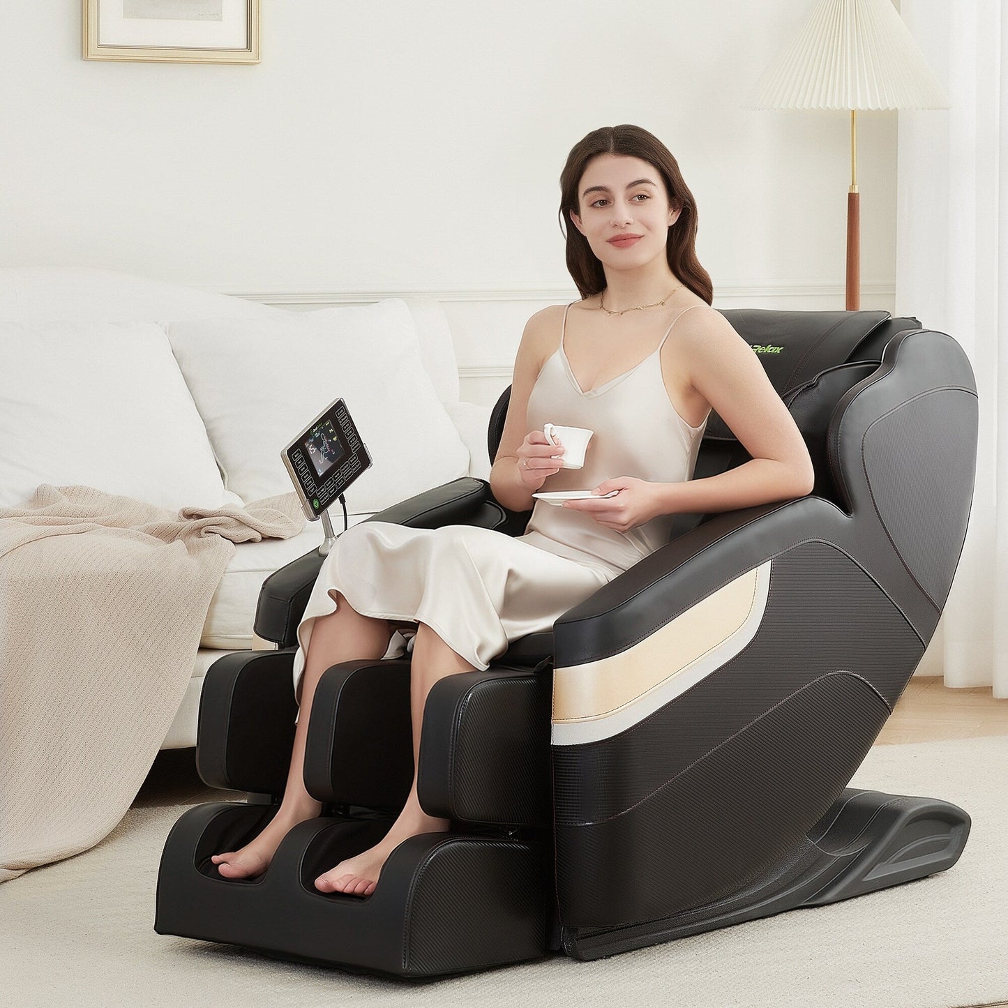 Fauteuil de massage chauffant pour tout le corps Ukuowu Favor-BS04 avec mode zéro gravité et lecteur de musique Bluetooth