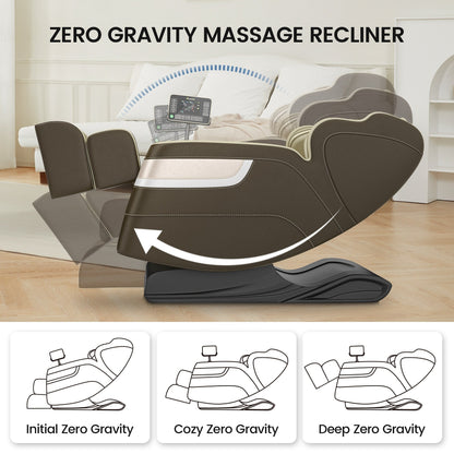 Fauteuil de massage chauffant pour tout le corps Ukuowu Favor-BS04 avec mode zéro gravité et lecteur de musique Bluetooth