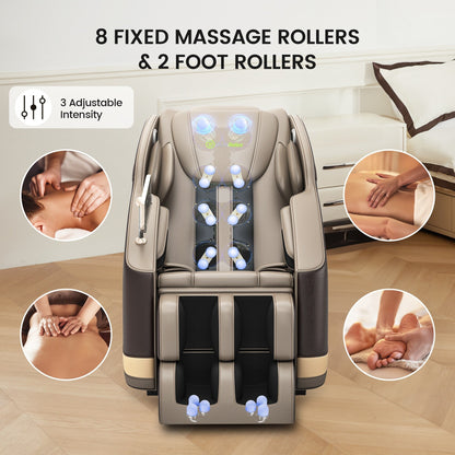 Fauteuil de massage chauffant pour tout le corps Ukuowu Favor-BS05 avec mode zéro gravité et lecteur de musique Bluetooth