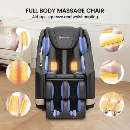 Fauteuil de massage chauffant pour tout le corps Ukuowu Favor-BS05 avec mode zéro gravité et lecteur de musique Bluetooth