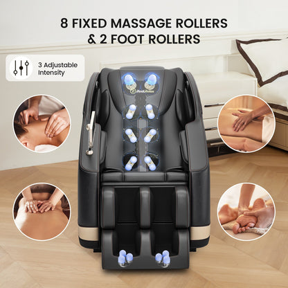 Fauteuil de massage chauffant pour tout le corps Ukuowu Favor-BS05 avec mode zéro gravité et lecteur de musique Bluetooth