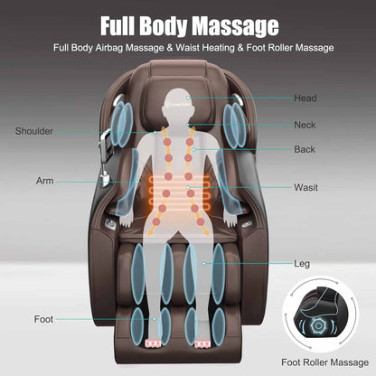 Le tout nouveau fauteuil de massage Ukuowu avec gravité zéro pour tout le corps, SL Track, Body Scan et chauffage