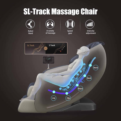 Le tout nouveau fauteuil de massage Ukuowu avec gravité zéro pour tout le corps, SL Track, Body Scan et chauffage